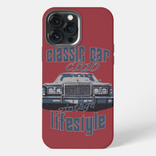 classic car club retro muscle car lover iPhone 13 pro max case