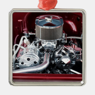 Classic Car Engine Metal Tree Decoration
