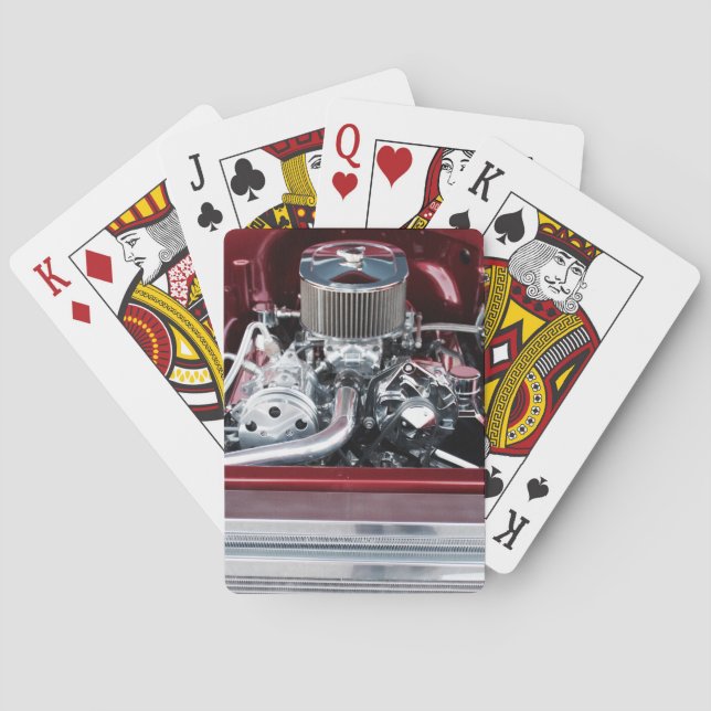 Classic Car Engine Playing Cards (Back)