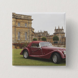 Classic car exhibition, Blenheim Palace 15 Cm Square Badge