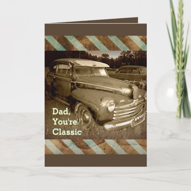 Classic Car Father's Day Card (Front)