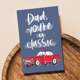 Classic Car Father's Day Card