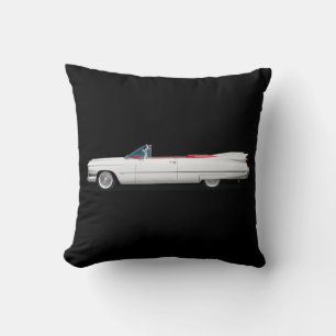 CLASSIC CAR FINS THROW PILLOW