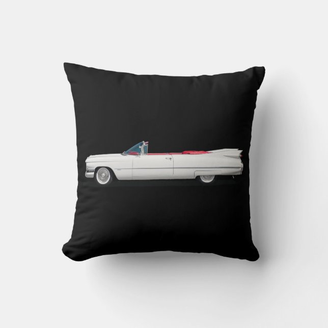 CLASSIC CAR FINS THROW PILLOW (Front)