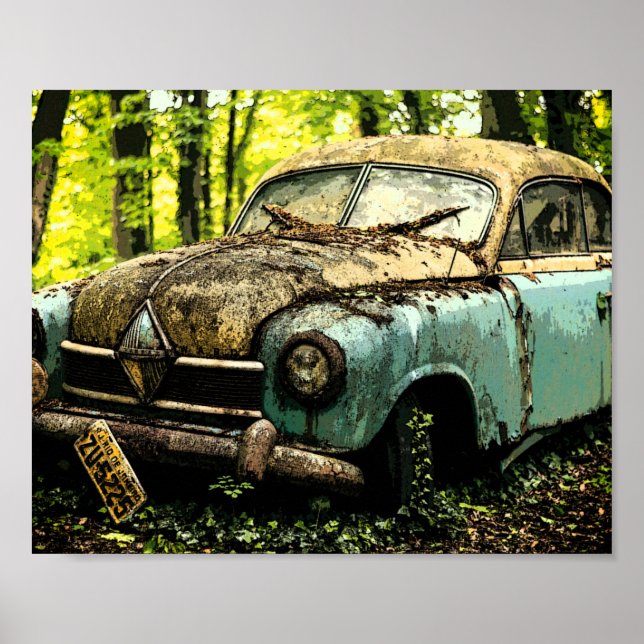 Classic Car Graveyard | Hansa Borg Ward Poster (Front)