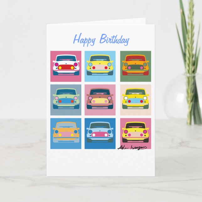 Classic Car Greetings Card (Front)