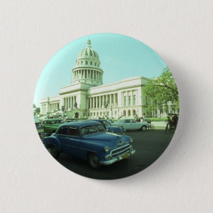 Classic Car Havana Cuba 6 Cm Round Badge