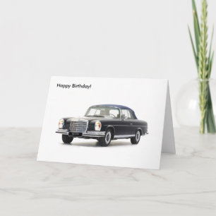Classic car image for Birthday greeting card