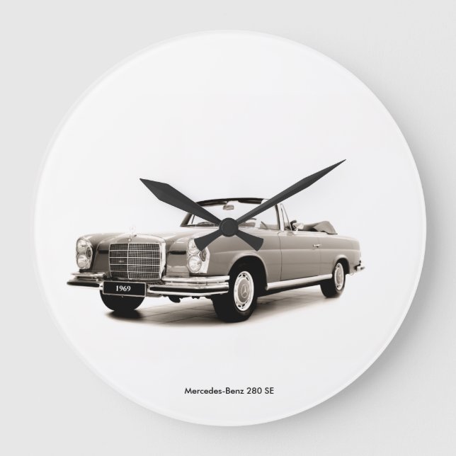 Classic car image for Round (Large) Wall Clock (Front)