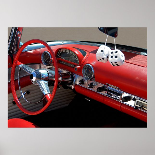 Classic Car Interior Poster (Front)