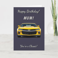 Classic Car Mom You're a Classic Birthday
