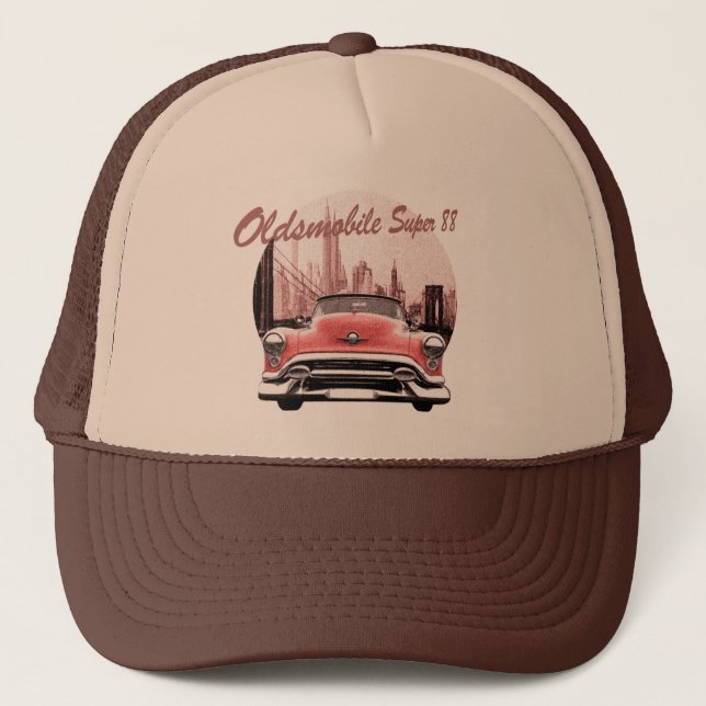 Classic Car Oldsmobile Super 88 Trucker Hat (Front)