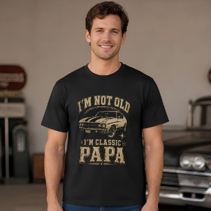 Classic Car Papa Vintage T-Shirt