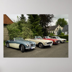 classic car parade poster