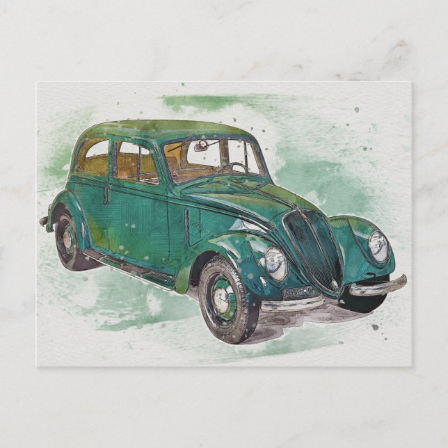 Classic Car Postcard (Front)