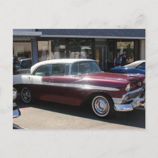 classic car postcard