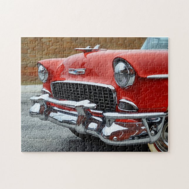 Classic Car Red Car Lover Puzzle (Horizontal)