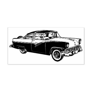 Classic Car Rubber Stamp