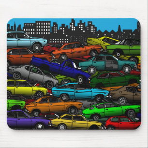 Classic car Scrapyard Mouse Mat