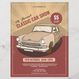 Classic Car Show Flyer Template