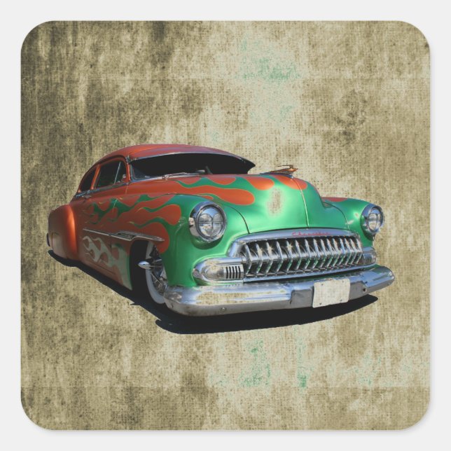 Classic Car Square Sticker (Front)