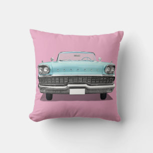 CLASSIC CAR THROW PILLOW