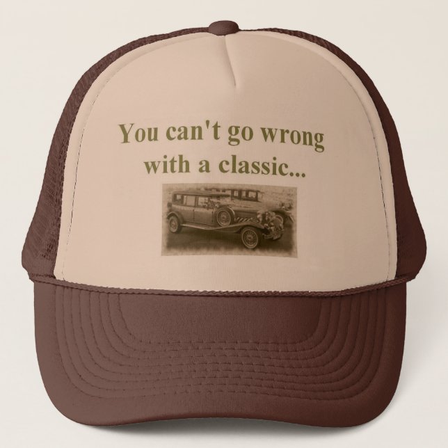 classic car trucker hat (Front)