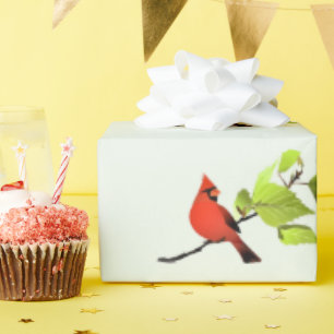 Classic Cardinal Songbird Gift Wrapping Paper