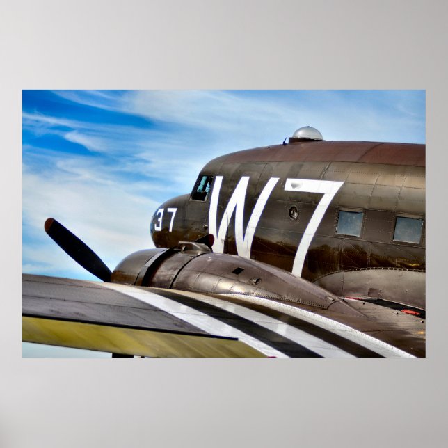 Classic Cargo Plane Poster (Front)
