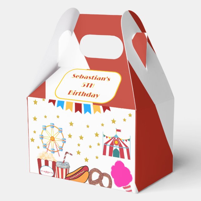 Classic Carnival Party Favour Box (Front)