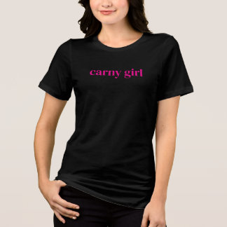 Classic Carny Girl Short Sleeve Tri-Blend Shirt