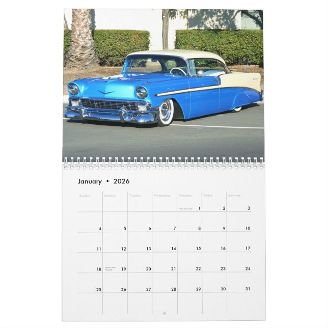 Classic Cars 2012 Calendar (Jan 2026)