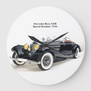Classic cars image for Round-Large-Wall-Clock Large Clock