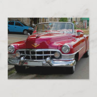Classic Cars of Cuba Fire Engine Red Convertible