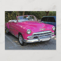 Classic Cars of Cuba Hot Pink Convertible