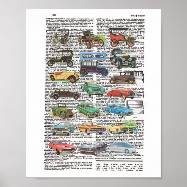 Classic Cars Poster (Front)