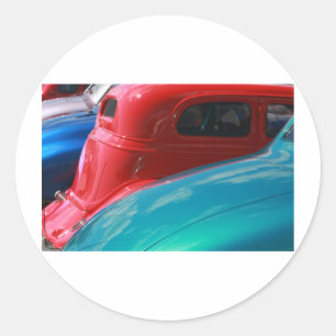 Classic Cars Round Sticker