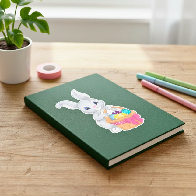 Classic Cartoon Easter Bunny Stickers (Classic Cartoon Easter Bunny Stickers)