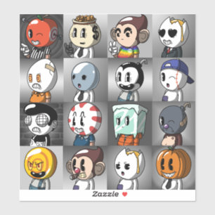 Classic Cartoon Friends Stickers