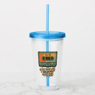 Classic Cassette Acrylic Tumbler