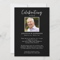 Classic Celebration of Life Photos Custom Poem