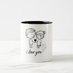 Classic Ceramic Mug, Elegant & Everyday Essential Two-Tone Coffee Mug