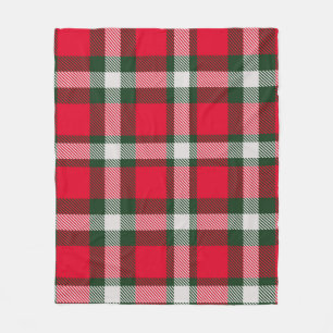 Classic Checkered Tartan Seamless design Backgroun Fleece Blanket