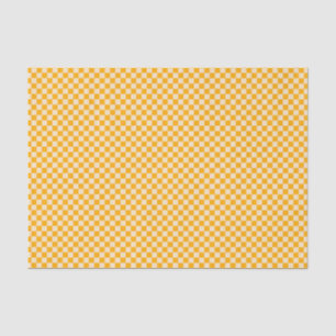 Classic & Cheerful, Yellow & Cream Chequered Tissue Paper