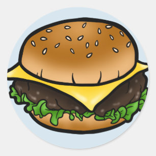 Classic Cheeseburger Lover Sticker