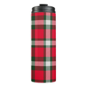 Classic Chequered Tartan Seamless design Backgroun Thermal Tumbler