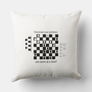 Classic Chess-Inspired Design Cushion