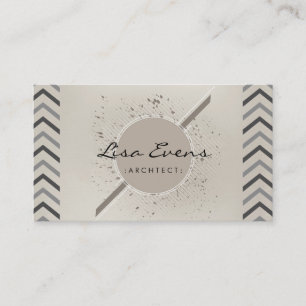 Classic Chevron Pattern Subtle Business Card