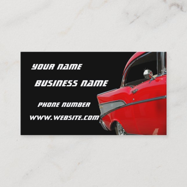 Classic Chevy Business Card (Front)