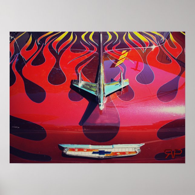 Classic Chevy Hot Rod Poster (Front)